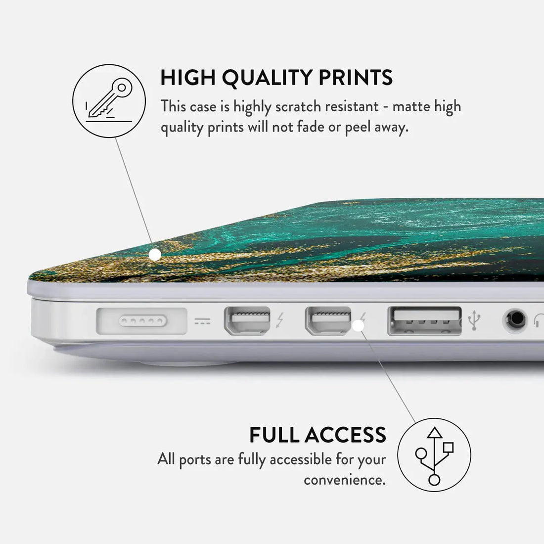 MacBook Pro 14: Experience Tranquil Style with the Emerald Pool Case BURGA – Shop Laptop Case Online Now!