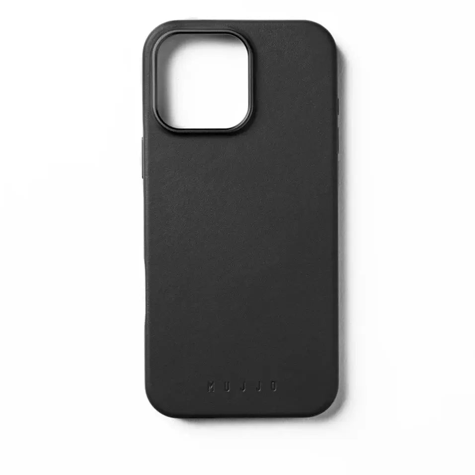 Luxury iPhone 16 Pro Max Full Leather Mobile Case with MagSafe-Black MUJJO