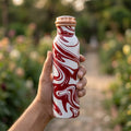 Crimson Wave copper bottle with leakproof cap