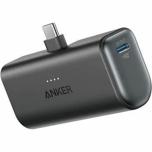 Anker Nano Power Bank with Built-in Foldable USB-C Connector, 5,000mAh Portable Charger, 22.5W for iPhone 15 Pro, 15/15 Plus, 15 Pro Max, Samsung S22/23 Series, Huawei, iPad Pro/Air, AirPods, and More ANKER