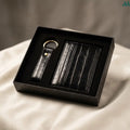 Crocodile black slim RFID card wallet