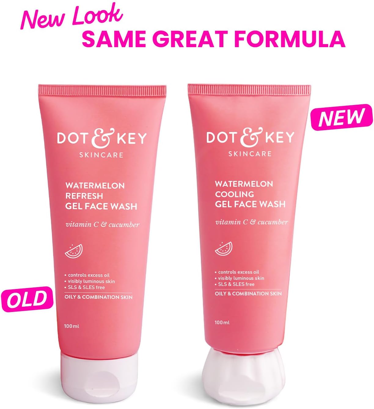 Dot & Key Watermelon SuperGlow Facial Gel Cleanser, 100ml DOT & KEY