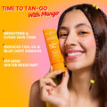 DOT & KEY Key Mango Detan Gel Sunscreen Spf 50+ Pa+++ 50G | Oil-Free, With Alpha-Arbutin & Niacinamide | Fades Dark Spots, Evens Skin Tone, Water Resistant | All Skin Types DOT & KEY