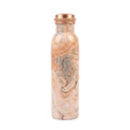 Natural Wood Swirl copper water bottle 1 litre