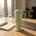 Insulated tumbler detail sage green