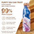99% pure food grade copper bottle lab tested