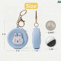 Silicone coin purse with keychain clip
