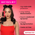 Dot & Key Ceramide & Peptide Barrier Repair Brightening Lip Balm SPF 50 PA+++ - Red Romance (10 g) DOT & KEY