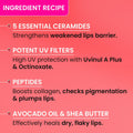 Dot & Key Ceramide & Peptide Barrier Repair Brightening Lip Balm SPF 50 PA+++ - Red Romance (10 g) DOT & KEY