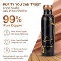 99% pure food grade copper bottle lab tested