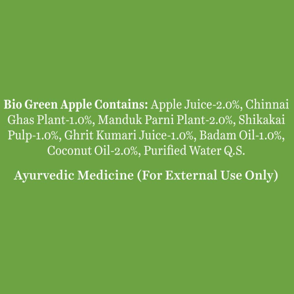 Biotique Bio Green Apple Fresh Daily Purifying Shampoo & Conditioner for Oily Scalp & Hair, 180 ml, multi Biotique