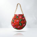 Red floral print handcrafted potli bag