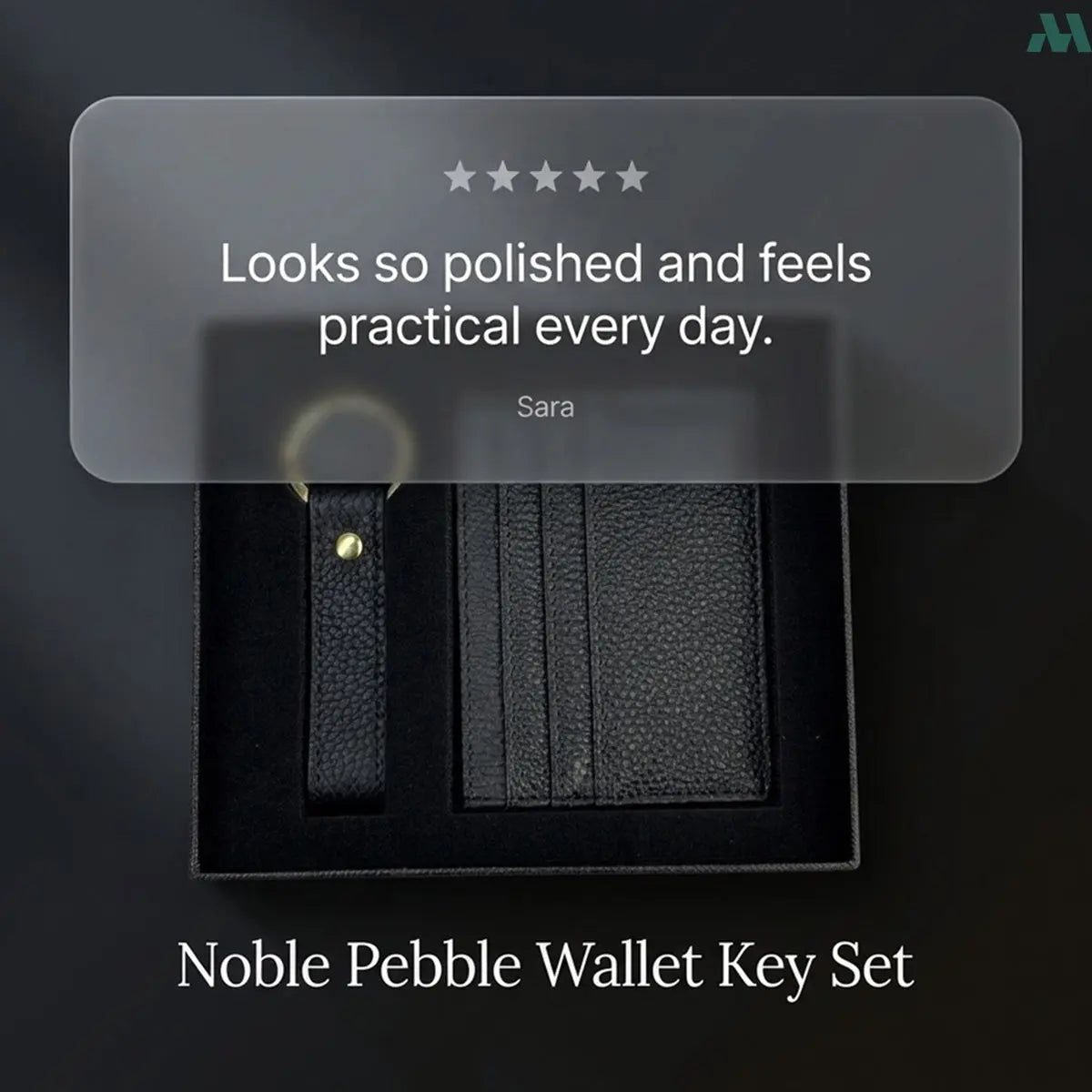 Card holder and keychain gift set