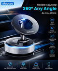Magnetic Safe Car Phone Holder – Magnetic Suction Cup Mount with 360° Rotation, Foldable Pocket-Size Design, Strong Grip for Dashboard & Windshield MOBCOS