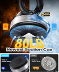 Magnetic Safe Car Phone Holder – Magnetic Suction Cup Mount with 360° Rotation, Foldable Pocket-Size Design, Strong Grip for Dashboard & Windshield MOBCOS