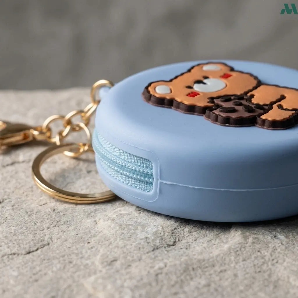 Mini zipper pouch for earbuds and coins