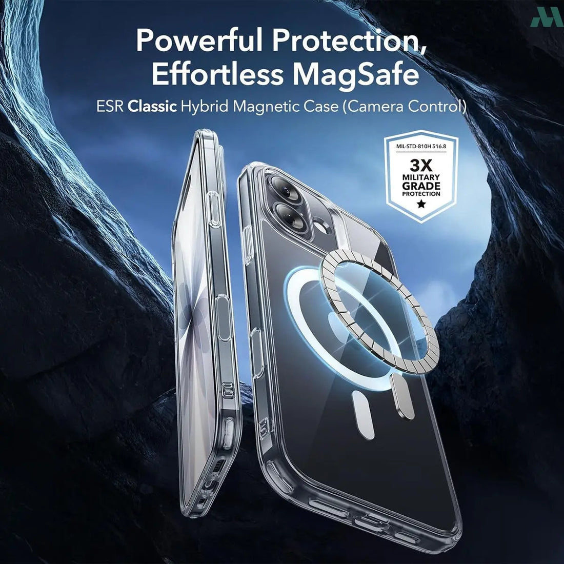 Mobcos Clear Case for iPhone 17 – Transparent Slim Protective Cover, Lightweight Shockproof Case with Magnetic Charging Compatibility