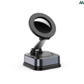 Square black alloy magnetic car phone holder