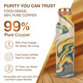 99% pure food grade copper bottle lab tested