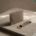 Brown slim RFID card wallet