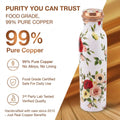 99% pure food grade copper bottle lab tested