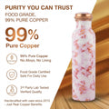 99% pure food grade copper bottle lab tested