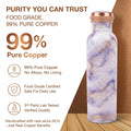 99% pure food grade copper bottle lab tested