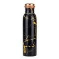 Black Gold Elegance copper water bottle 1 litre
