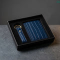 Crocodile blue slim RFID card wallet