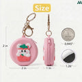 Silicone bear coin purse with keychain clip