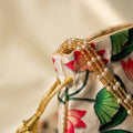 Beige potli bag ethnic wedding accessory