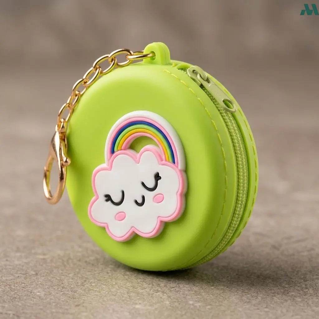 Mini zipper pouch for earbuds and coins