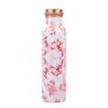 Blush Rose Marble copper water bottle 1 litre