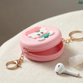 Cute bear silicone pouch keychain