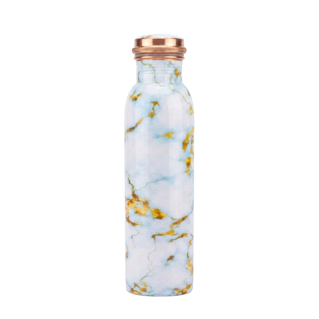 Sky Gold Marble copper water bottle 1 litre