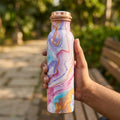 Mystic Aurora copper bottle with leakproof cap