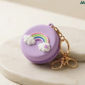 Purple rainbow coin purse