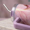 1.2L insulated tumbler pink marble lifestyle