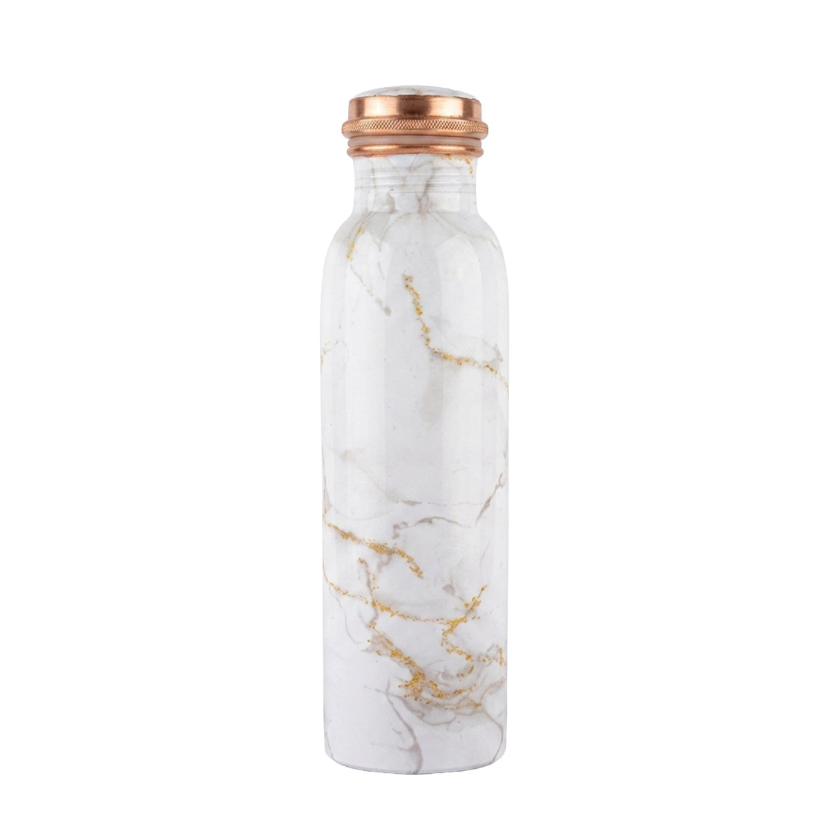 Ivory Gold Vein copper water bottle 1 litre