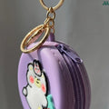 Cute bear silicone pouch keychain