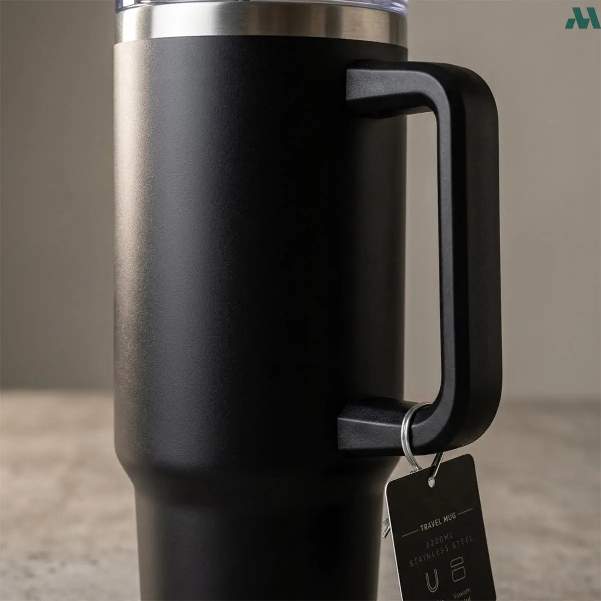 1.2L insulated tumbler black lifestyle
