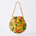 Yellow floral print potli detail