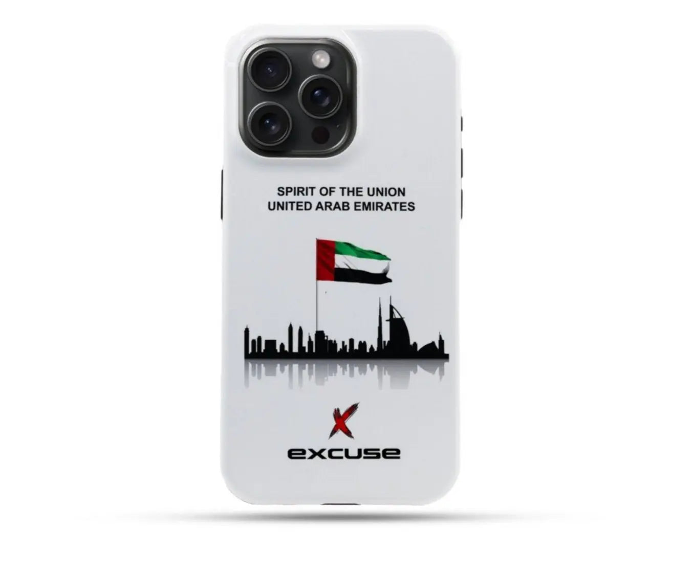 Excuse Exclusive Luxury iPhone 14 Pro Max Protective Case – UAE Flag Edition, National Day Special excuse