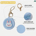 Blue rabbit mini zipper pouch