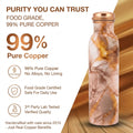 99% pure food grade copper bottle lab tested