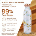 99% pure food grade copper bottle lab tested