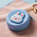 Silicone coin purse clipped to bag