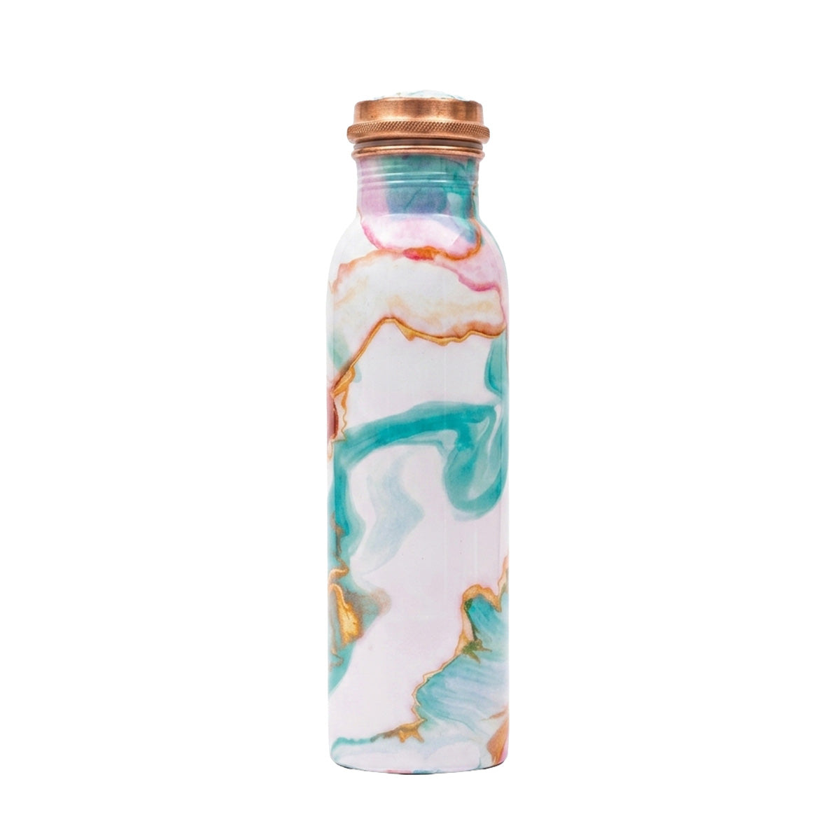 Oceanic Rose Agate copper water bottle 1 litre
