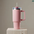 Insulated tumbler detail pink