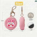 Silicone coin purse with keychain clip